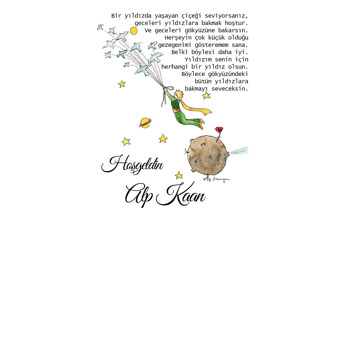 Küçük Prens Kuşlarla Uçuyor Temalı Hediyelik Kart