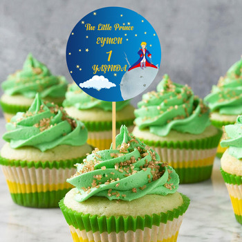 Küçük Prens Lacivert Temalı Kürdan Süs