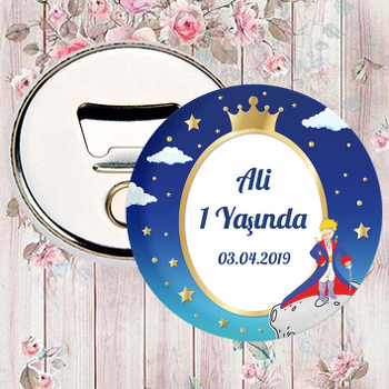 Küçük Prens Taçlı Temalı Magnet Açacak
