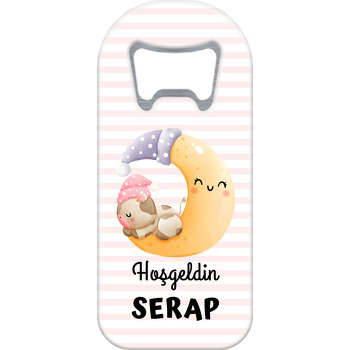 Kukuletalı Ayıcık ile İnek Temalı Uzun Magnet Açacak