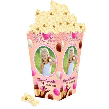 Külahta Dondurma Temalı Temalı Popcorn Kutusu