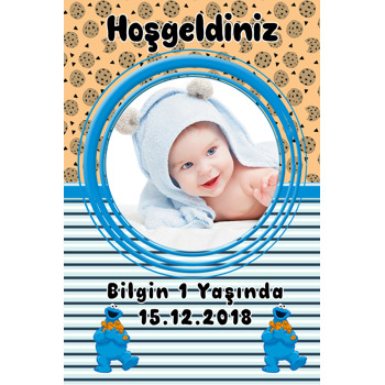 Kurabiye Canavarları 2  Temalı Doğum Günü Afiş