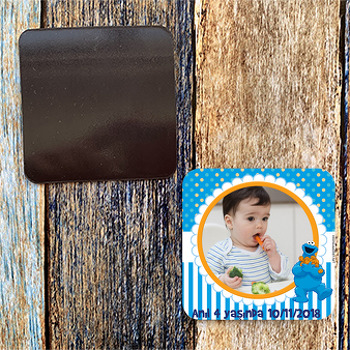 Kurabiye Canavarları Temalı Kare Magnet