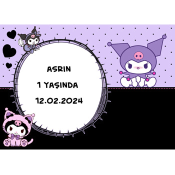 Kuromi Lila Temalı Amerikan Servis