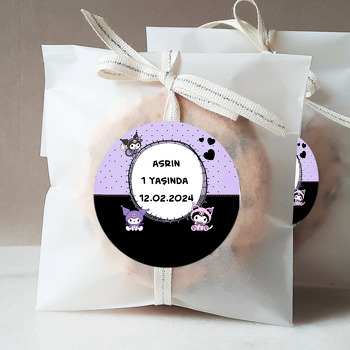 Kuromi Lila Temalı Sticker
