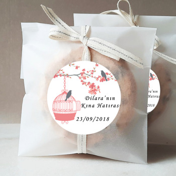 Kuşlar ve Kafes Temalı Sticker