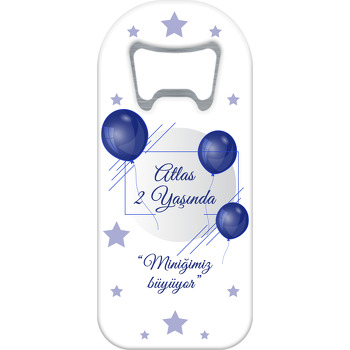 Lacivert Balon ve Çizgisel Temalı Doğum Günü Uzun Açacak