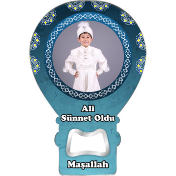 Lacivert Sünnet Temalı Balon Magnet Açacak