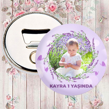 Lavanta Çerçeve ile Lila Fon Temalı Magnet Açacak