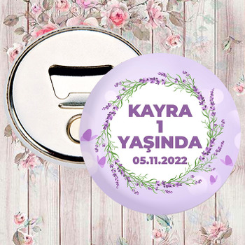 Lavanta Çerçeve ile Lila Fon Temalı Magnet Açacak