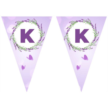 Lavanta Çerçeve ile Lila Fon Temalı Parti Banner