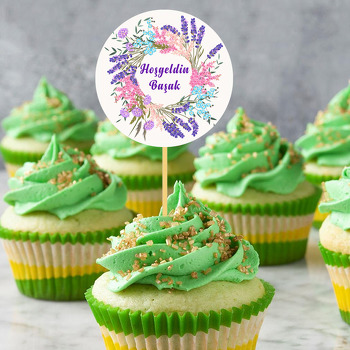 Lavanta Çerçeve Temalı Kürdan Süs