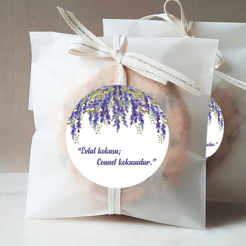 Lavanta Temalı Hoşgeldin Bebek Sticker