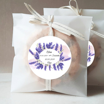 Lavanta Temalı Söz Nişan Nikah Sticker