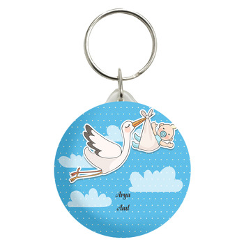 Leylek Temalı Anahtarlık