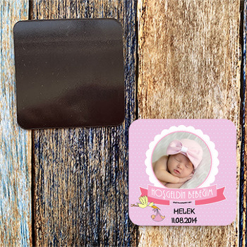 Leylek Temalı Hoşgeldin Bebek Magnet 2