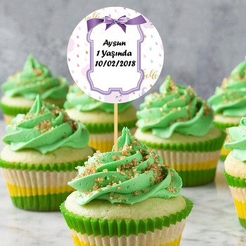 Lila Kurdela Temalı Kürdan Süs