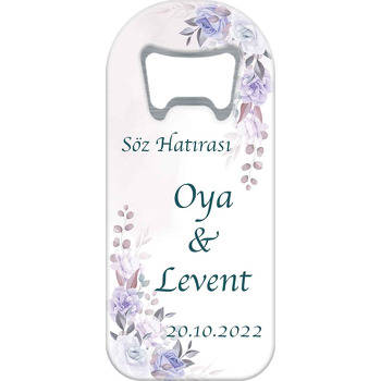 Lila Salkım Gül Temalı Uzun Magnet Açacak