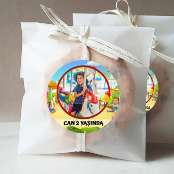 Lunapark Temalı Resimli Sticker