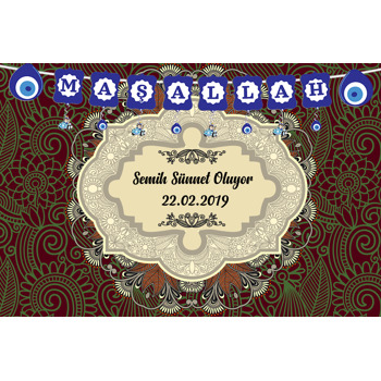 Mandala 2 Zeminli Sünnet Temalı Magnet