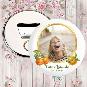 Mandalina ile Gold Çerçeve Temalı Magnet Açacak