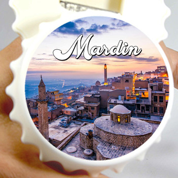 Mardin Şehirler Temalı Kapak Şekilli Magnet Açacak