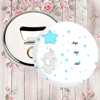 Mavi Bebek Fil Temalı Magnet Açacak