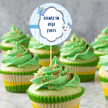 Mavi Diş Buğdayı Temalı Kürdan Süs