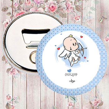 Mavi Eros Bebek Temalı Magnet Açacak