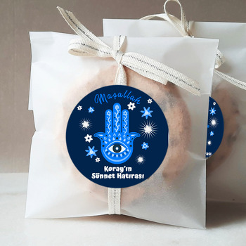 Mavi Fatmanın Eli ile Sünnet Temalı Sticker