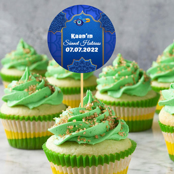 Mavi Mandala ile Gold Kapı Temalı Parti Kürdan Süs