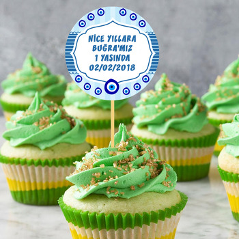 Mavi Nazar Boncuğu Temalı Kürdan Süs