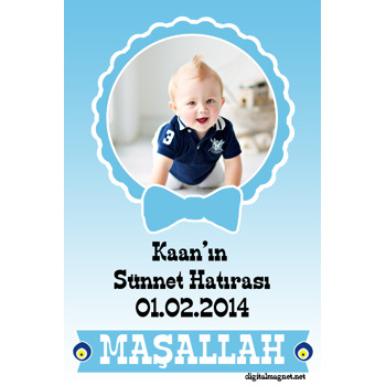 Mavi Nazar Boncuklu Sünnet Magneti