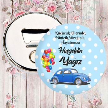 Mavi Vosvos ile Puantiyeli Fon Temalı Magnet Açacak