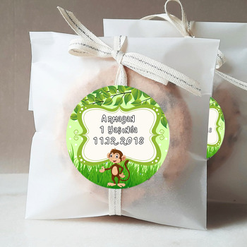 Maymun Temalı Sticker