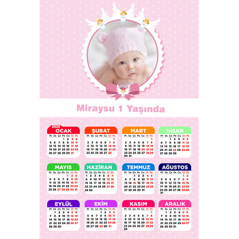 Melek 2 Temalı Takvim Magnet