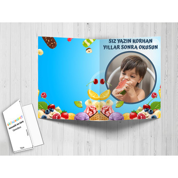 Meyveli Şekerlemeler Temalı Anı Kartı