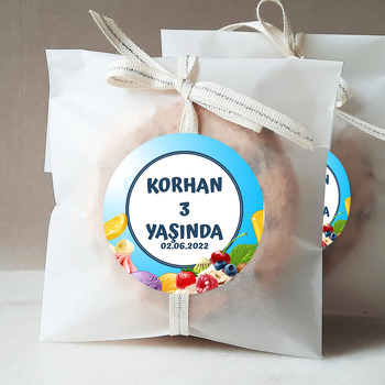 Meyveli Şekerlemeler Temalı Sticker