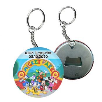 Mickey Mouse Temalı Arkası Açacak Anahtarlık 