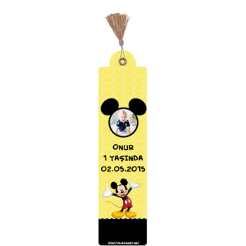 Mickey Mouse Temalı Kitap Ayracı