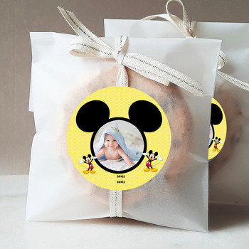 Mickey Mouse Temalı Resimli Sticker
