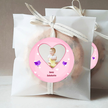Minik Kuş Temalı Hoşgeldin Bebek Sticker
