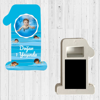 Minik Yüzücü Temalı Doğum Günü Magnet Açacak