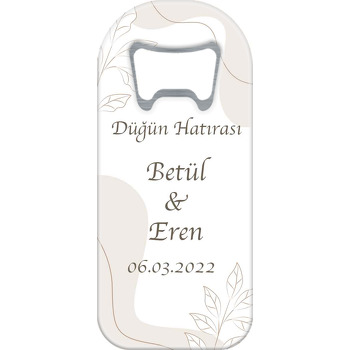 Minimal Çizgi Çiçekler Temalı Uzun Magnet Açacak