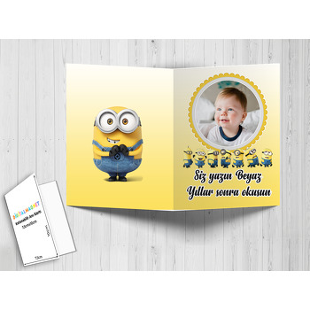 Minion 2 Temalı Anı Kartı