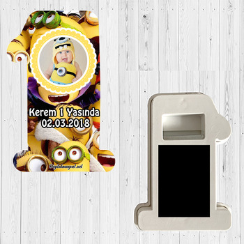 Minion Temalı  Doğum Günü Magnet Açacak