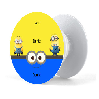 Minion Temalı Pop Socket Telefon Tutucu 