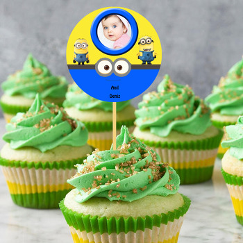 Minion Temalı Resimli Kürdan Süs