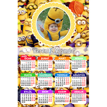 Minionlar Temalı Takvim Magnet