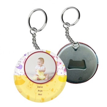 Miniş Eşyalar Temalı Bebek Arkası Açacak Anahtarlık
